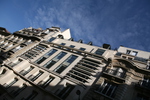 Façade donnant sur la rue Chernoviz (vue en contre-plongée)